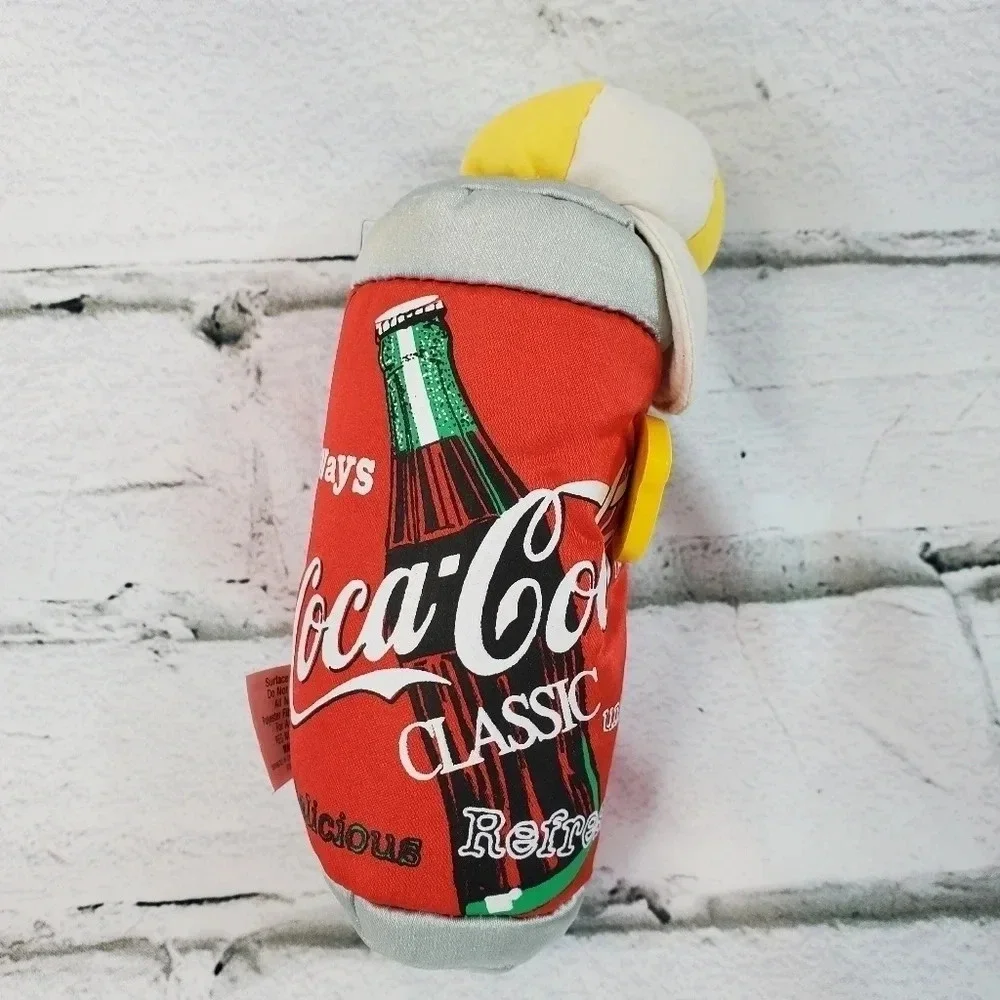 1997 Coca-Cola Plush Can with Glasses Bean Bag Swag Coca Cola 90s Vintage60- 97 - Picture 3 of 6